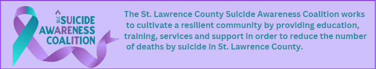 St. Lawrence County Suicide Awareness Logo and Mission