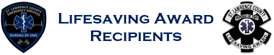 LifeSaving Award Reciepiants