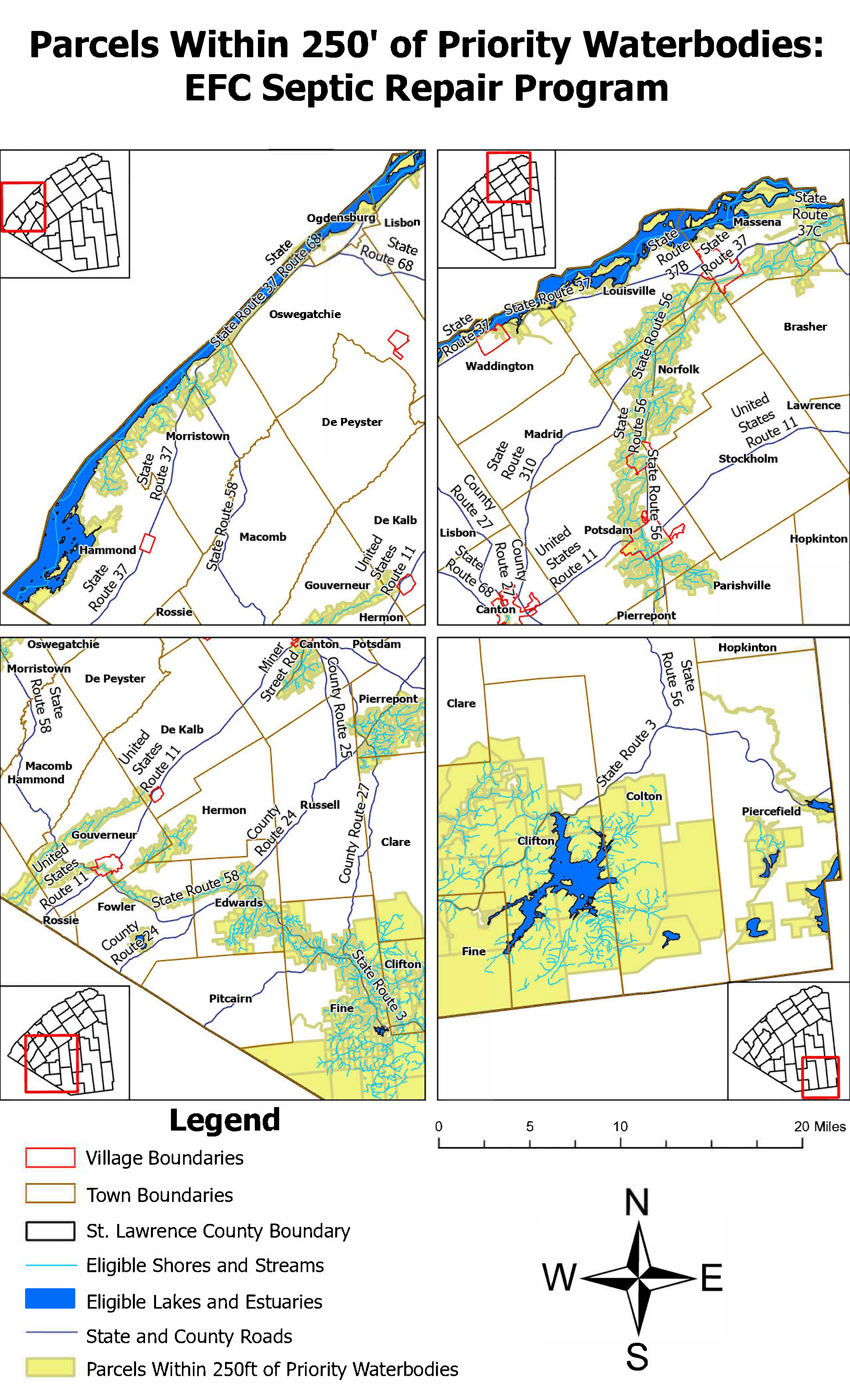 Parcels within 250 feet of priority waterbodies in SLC