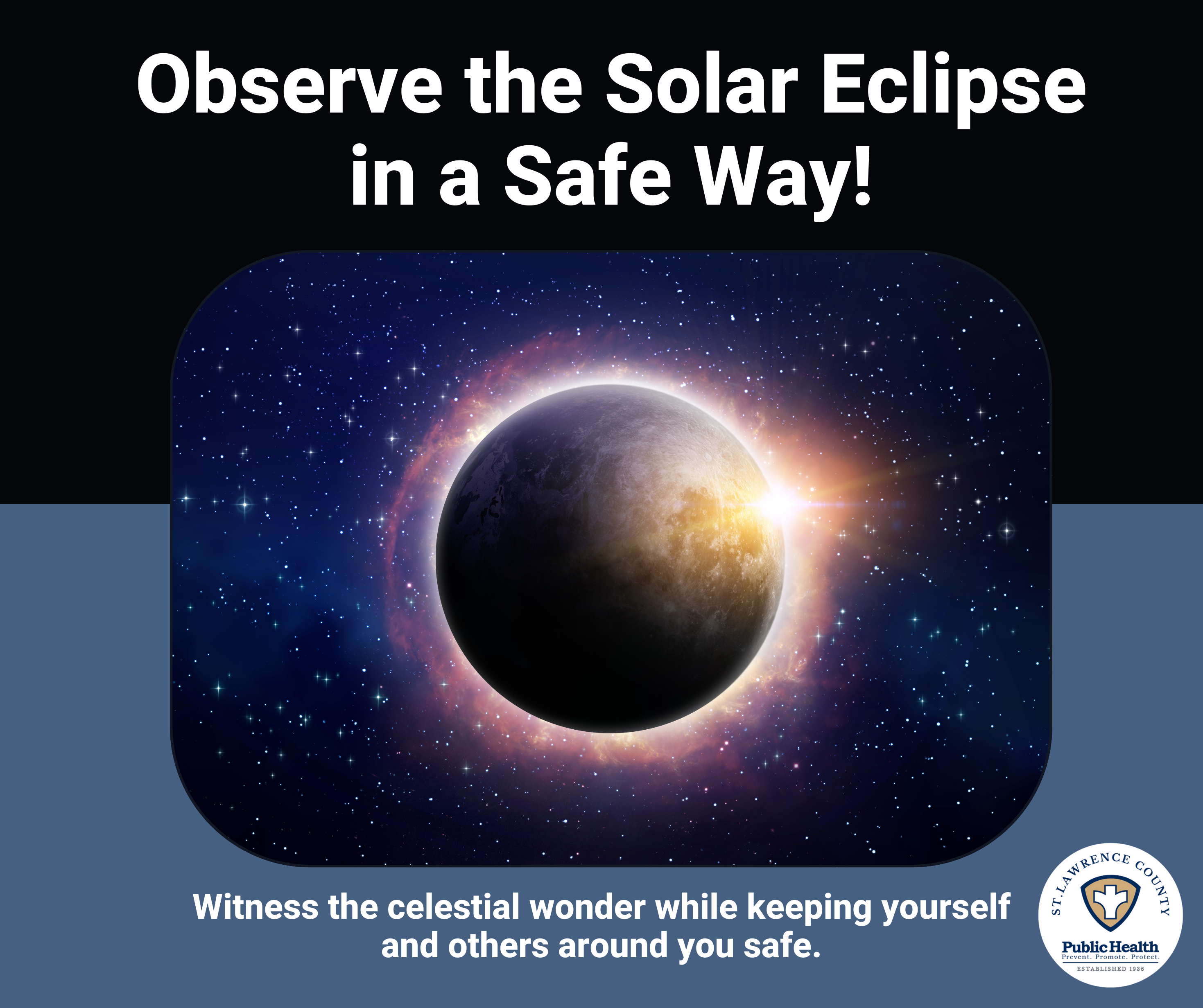 Observe the Solar Eclipse in a Safe Way! Witness the celestial wonder while keeping yourself and others around you safe.