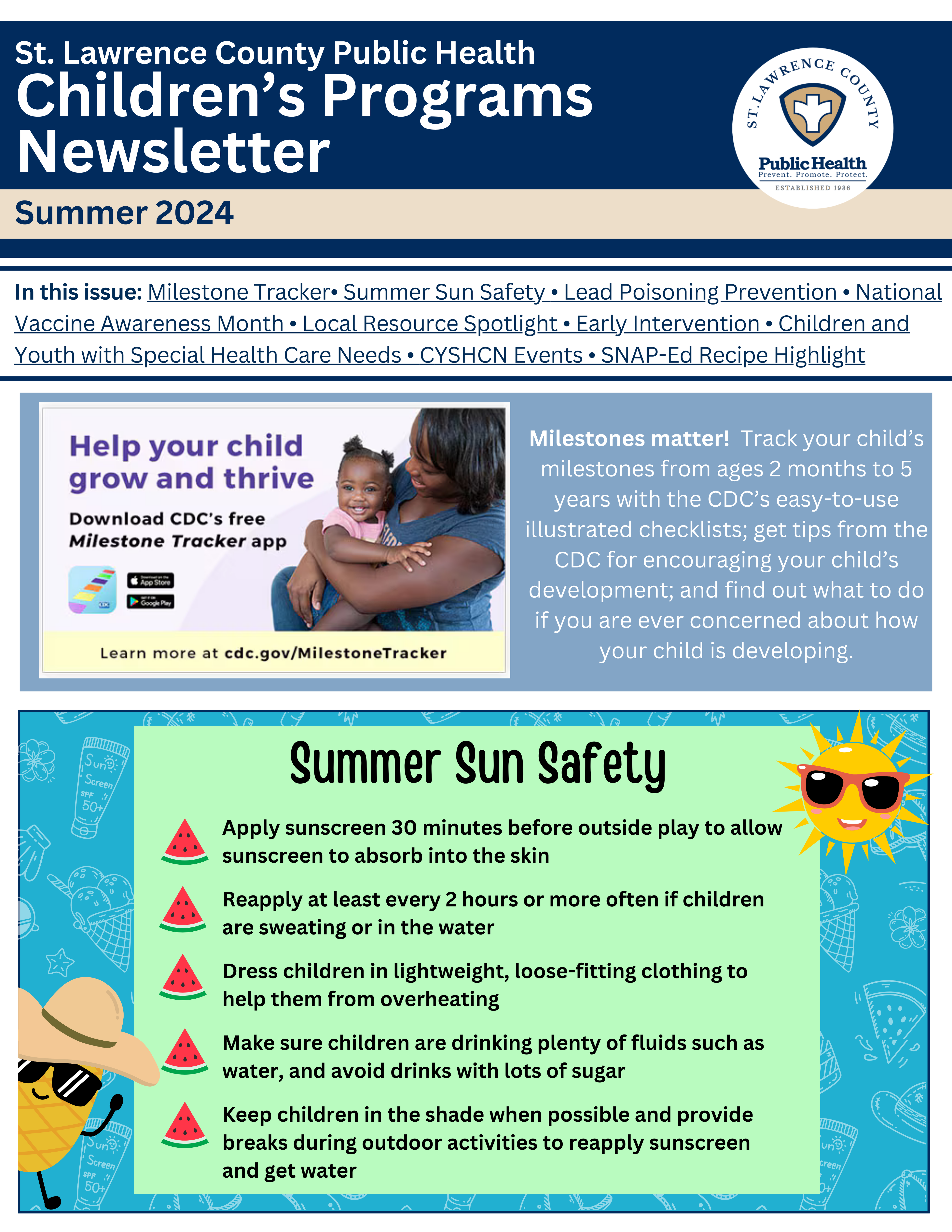 Summer 2024 Children's Programs Newsletter