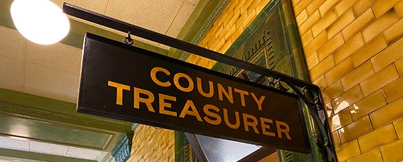 photo of treasurer sign