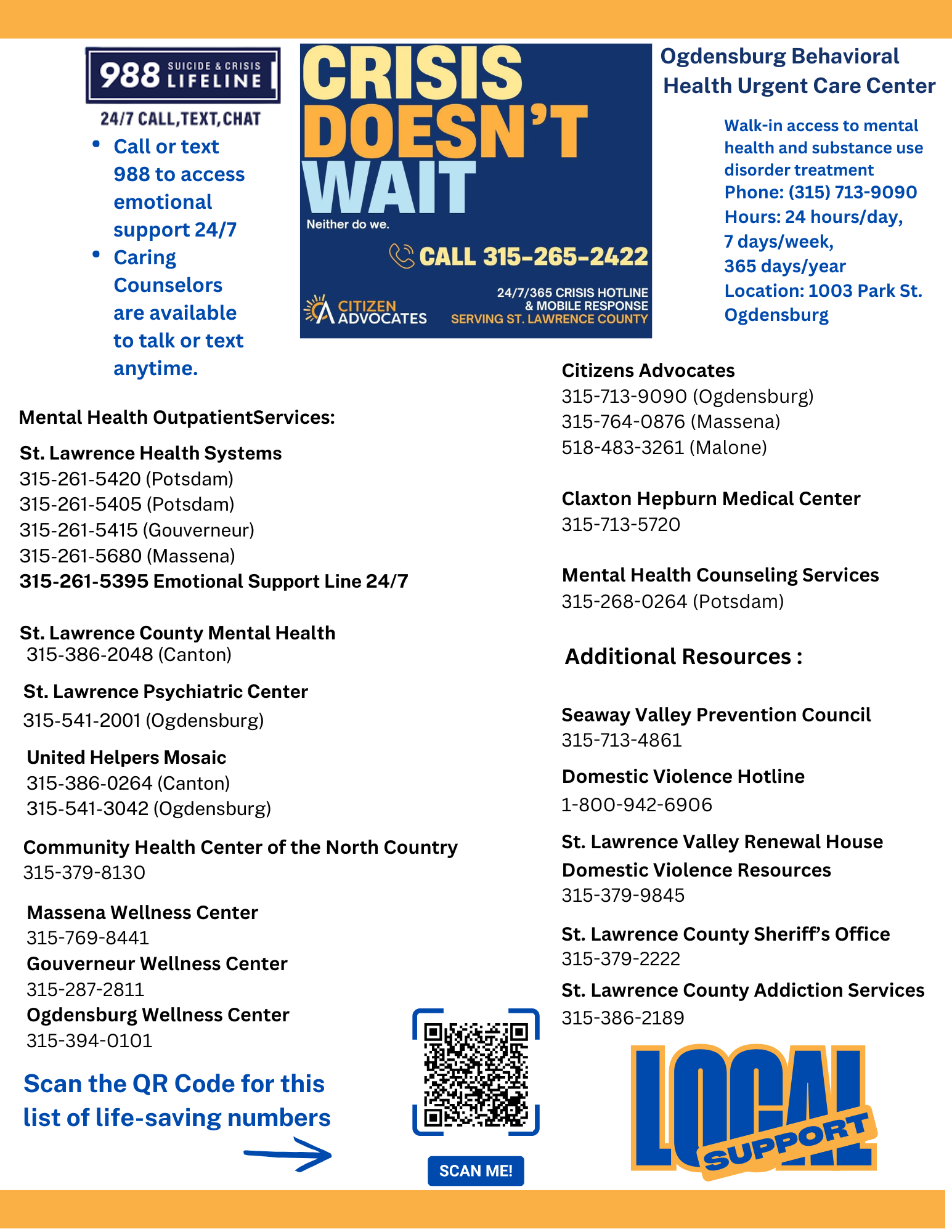 Local Resource Page
